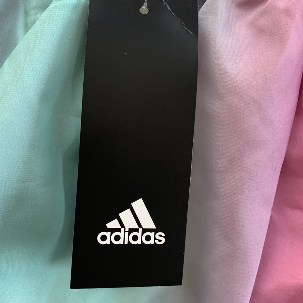 Adidas Girls Elastic Waistband Ombré Shorts - Picture 12 of 13
